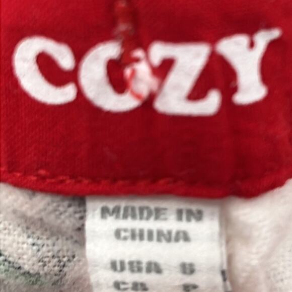 NEW PJ Salvage S 100% Cotton Ivory Happy Howlidays Allover‎ Bulldog Dog Print - Picture 3 of 12